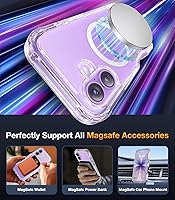 Vista 291 de Diaclara - Funda diseñada para iPhone 15 Plus de 6.7 pulgadas, transparente, cuerpo completo, con protector de pantalla, resistente de protección
