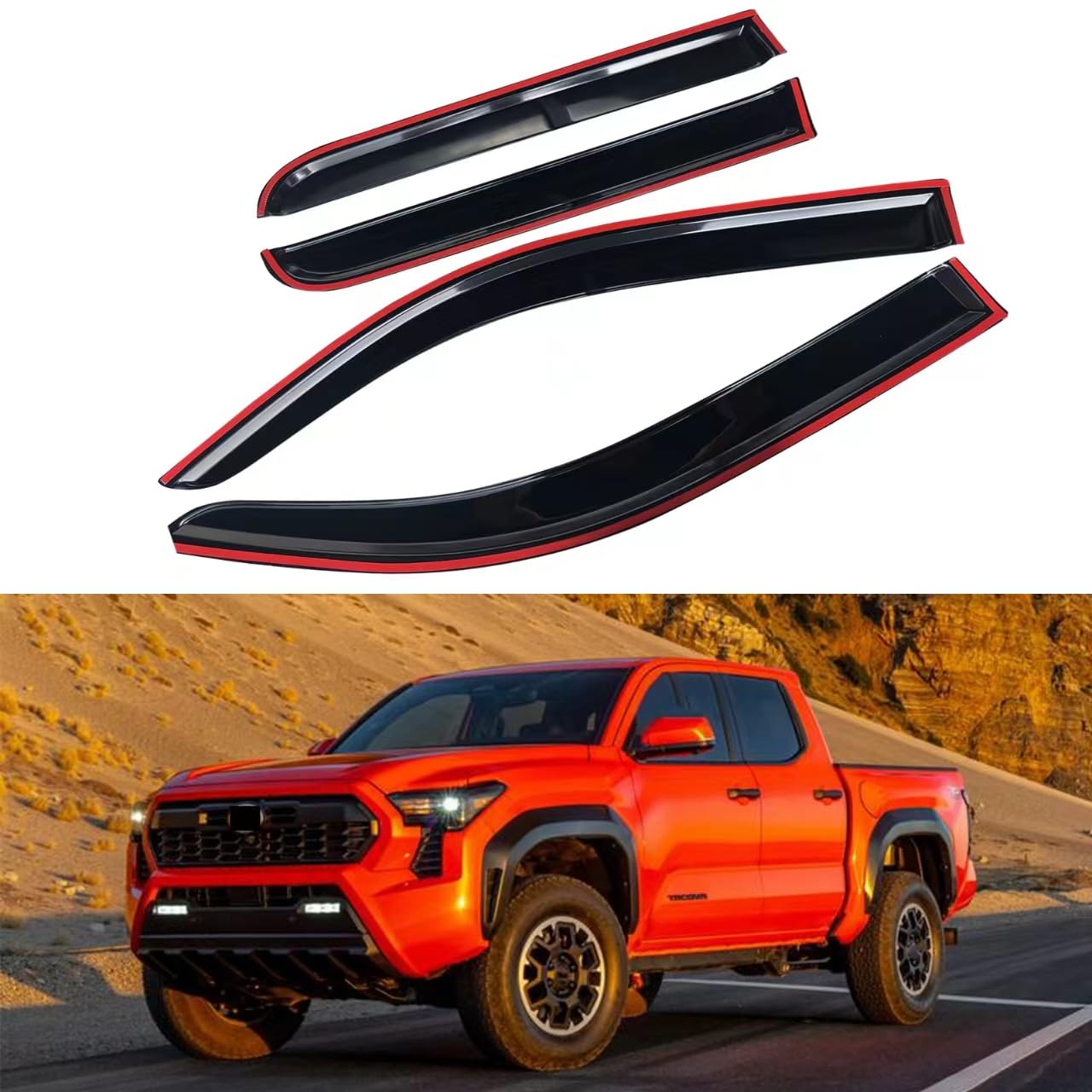 PAZONE Window Rain Guards Visors