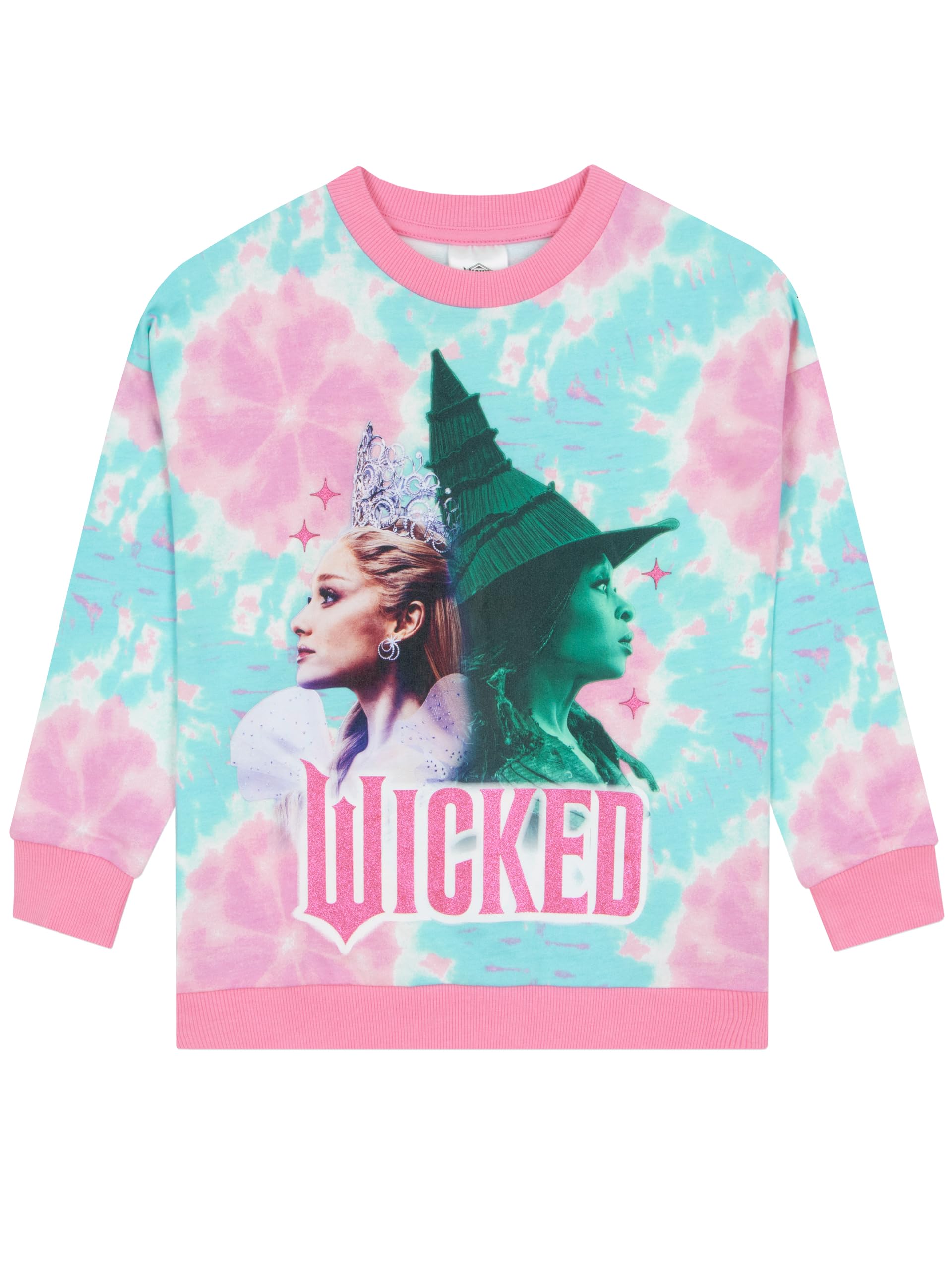 Wicked Girls Sweatshirt - Tie Dye Glinda Elphaba - Size 5-6 Years
