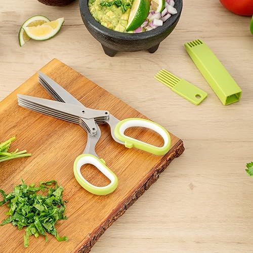 Miniatura 7 de Restaurantware Met Lux - Tijera de cocina de 9.5 pulgadas, 1 tijeras de alta resistencia para cocina, mango multifuncional negro y verde, tijeras de