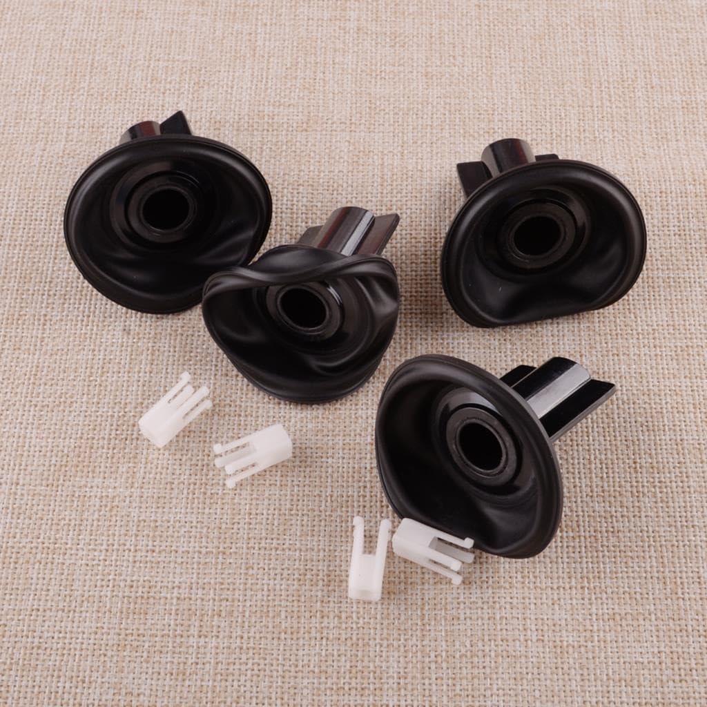 Replacement Parts 4Pcs Motorcycle Carburetor Diaphragm Plunger Slide 16126-1200 Fit for Kawasaki EX250 Ninja 250R EX250J9FA EX250JAFA 16126-1198 Easy to Replace