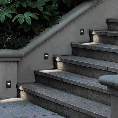 Miniatura 9 de LEONLITE Luces LED de 120 V, regulables de 3.5 W, luz de escalera para interiores y exteriores, 110 lm, ETL, vertical, aluminio, CRI 90, 3000 K