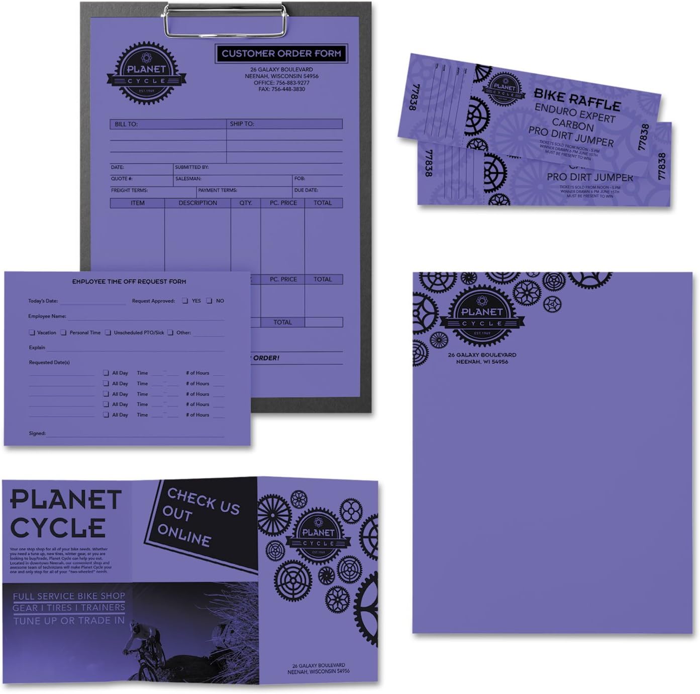 Neenah Paper 22081 Color Paper, 24lb, 8 1/2 x 11, Venus Violet, 500 Sheets