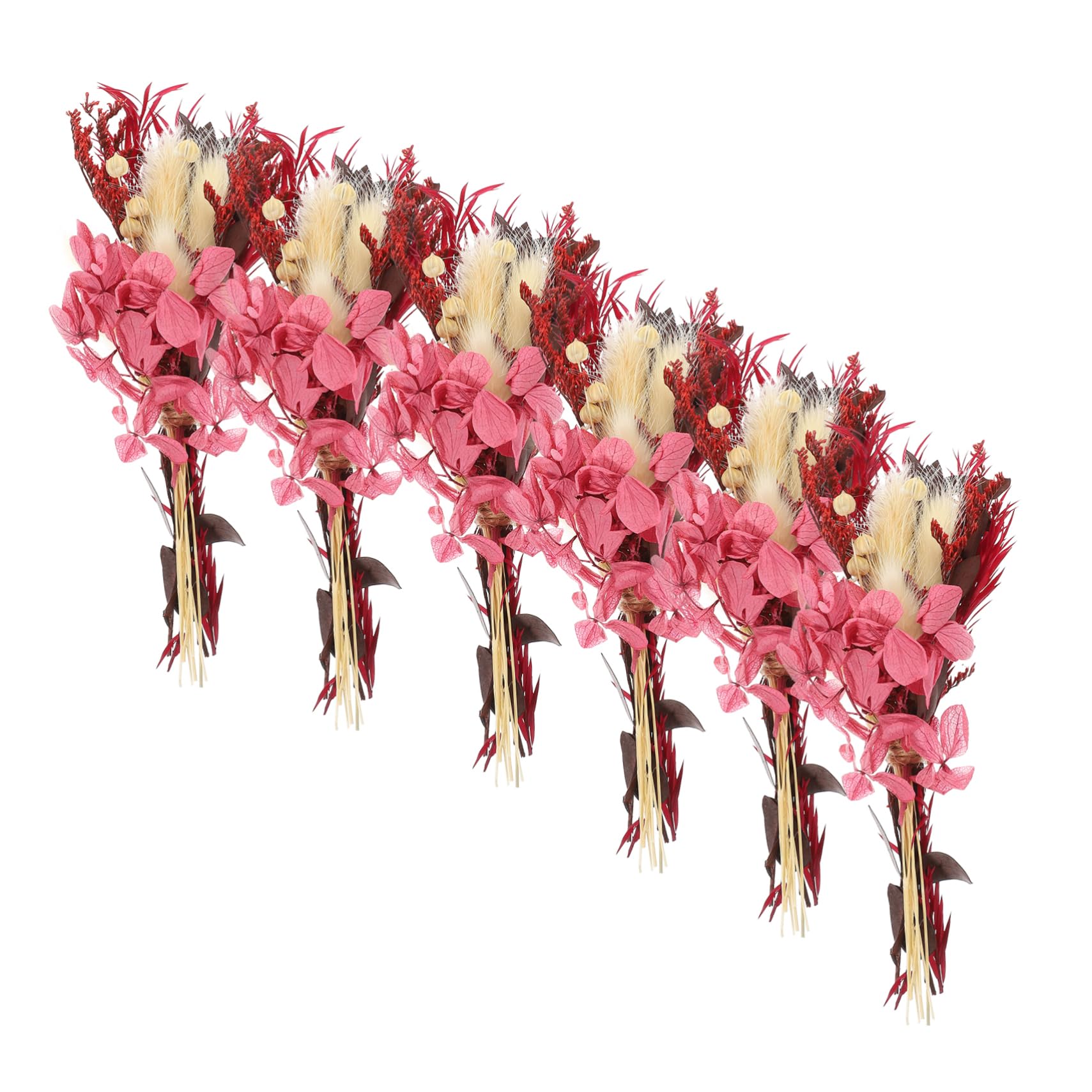 COHEALI 6 Flores Preservadas Boutonniere De Boda Mini Plantas Planta De Hortensias Ramo De Flores Secas Ramos De Flores Arreglo De Flores Suministros De Decoración Novia De Flores Secas