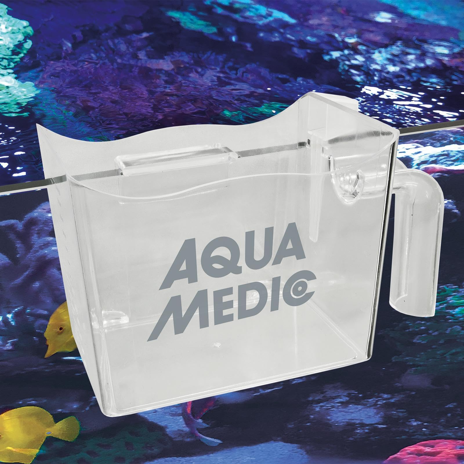 Aqua Medic Fish Cup, Aquarium Cup, Transparent Kunststoff, Hängbar an Aquarienscheibe