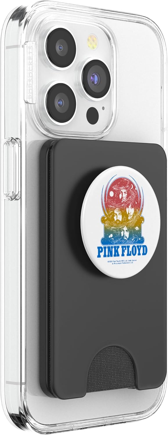 Pink Floyd Snow Globe Faces PopSockets PopWallet for MagSafe