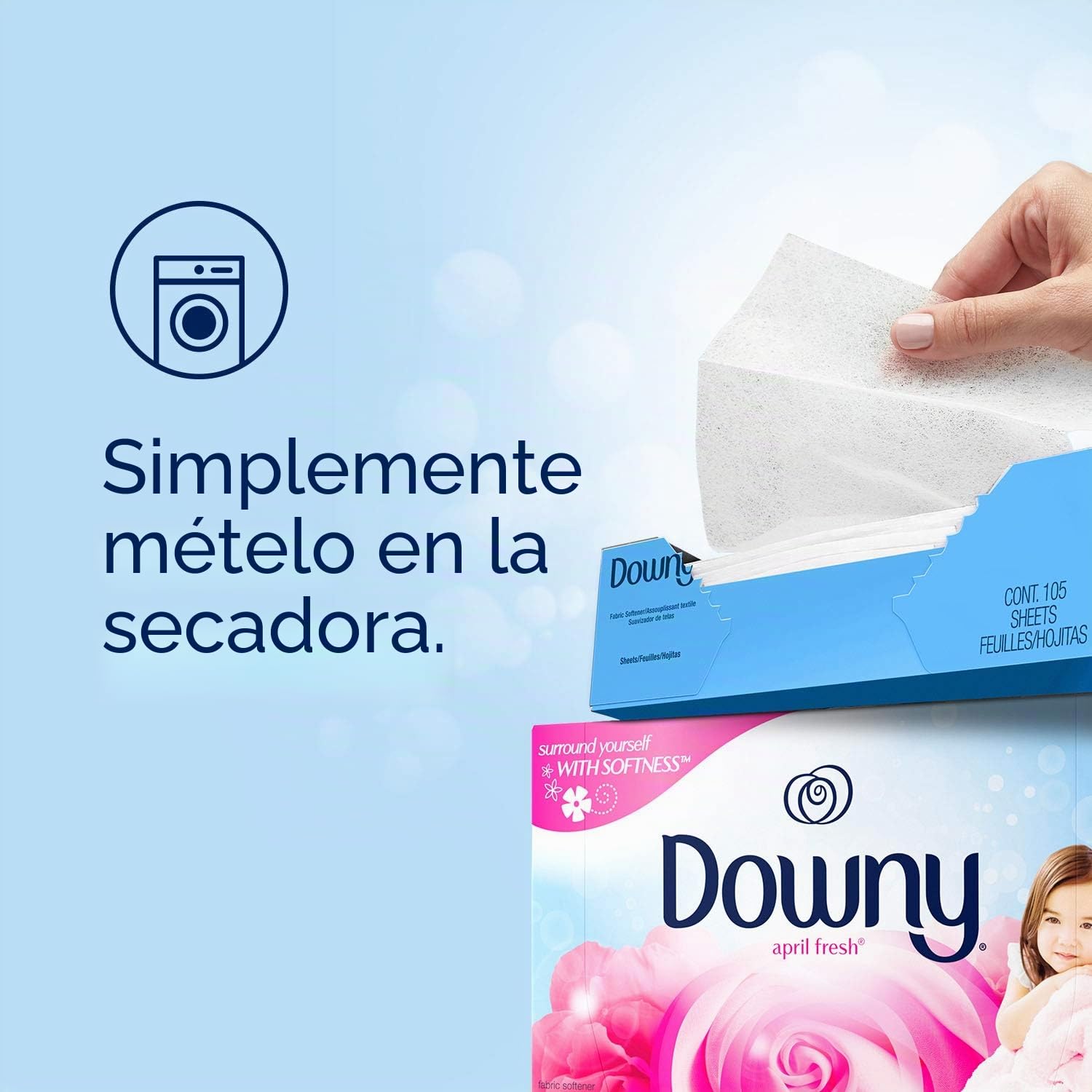 Downy Suave de Abril de Fresh Suavizante secador Hojas, 240 Hilos