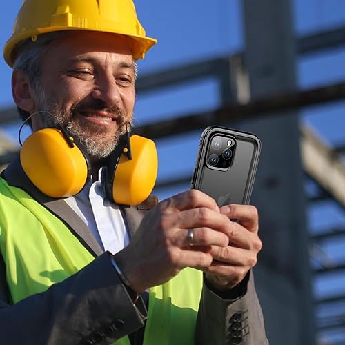 Miniatura 7 de SPORTLINK Funda impermeable para iPhone 15 Pro Max, protector de pantalla integrado IP68 bajo el agua 6.6 pies a prueba de caídas militar a prueba