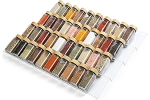 Expandable Tiered Spice Drawer Organizer