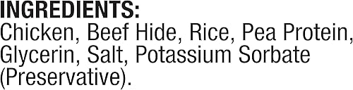 Vista 6 de Good'n'Fun Good 'n' Fun - Mancuernas con sabor a pollo, 4 onzas, aperitivos de cuero crudo para perros pequeños