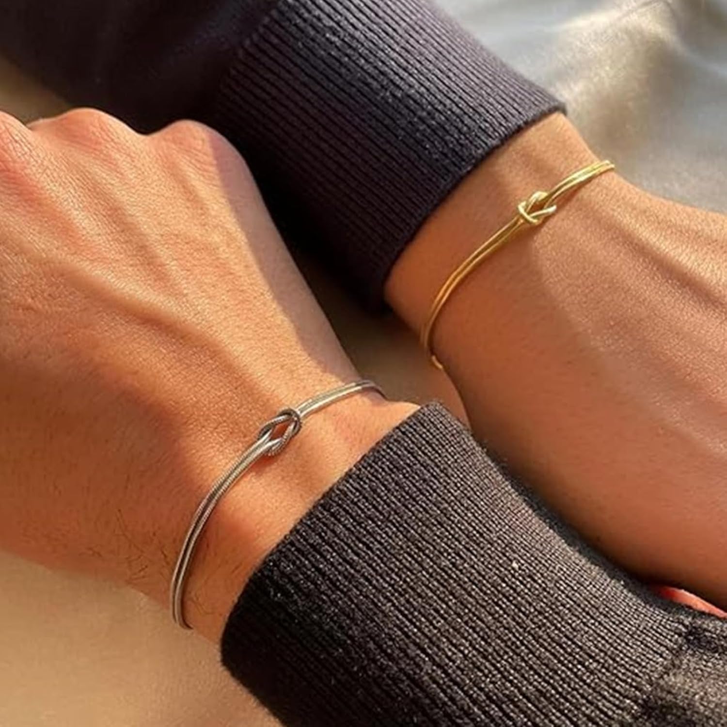 Knot Matching Bracelets for Couples Long Distance Relationship Gifts Couples Bracelets Set for Women Men Trendy 2025 - Image 4