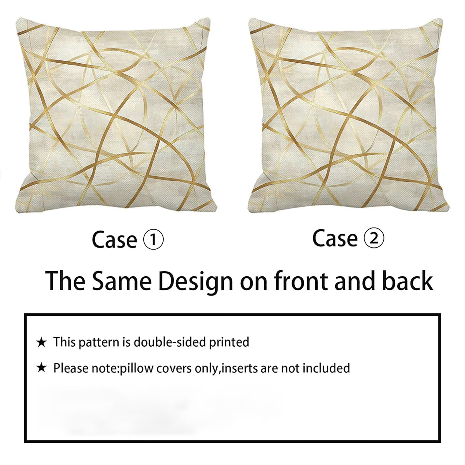 Federe Cuscini Divano 65x65 cm Oro Cuscino Divano Velluto Decorativo Set da 2, con Cerniera Moderno Cuscini da Esterno Impermeabili Federa Cuscino per Divani Camera de Letto Soggiorno Auto dj-705