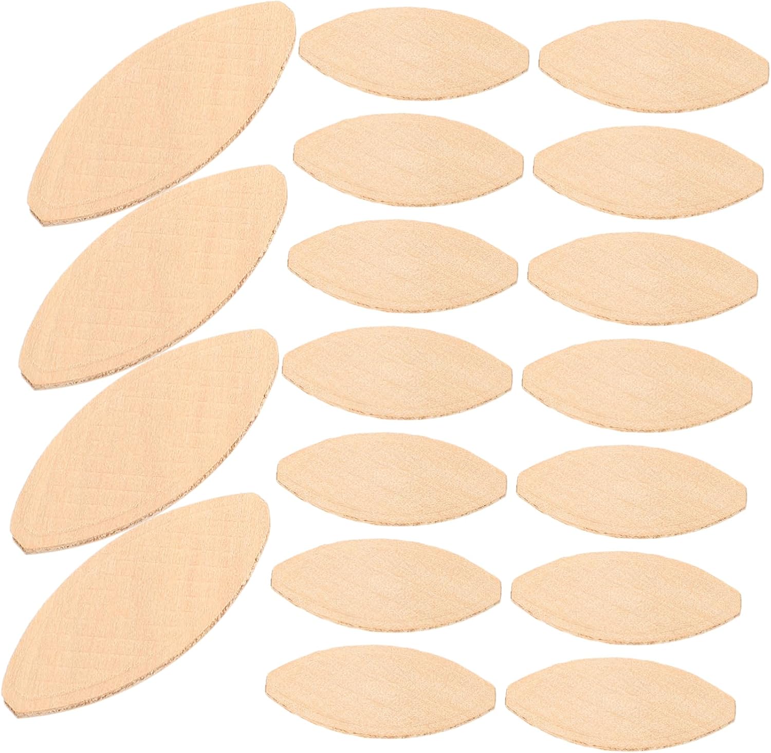 100pcs Woodworking Connectors Hardwood Biscuits Joiner Biscuit Kit for Woodworking Projects