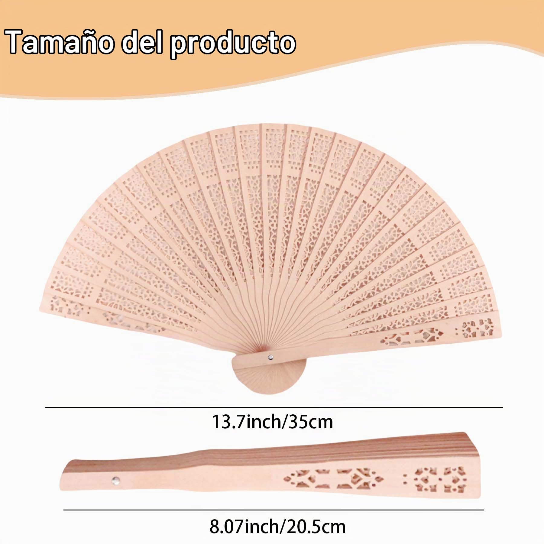50Piezas Abanicos de Boda Personalizados con Grabado Abanico para Bodas, Eventos y Decoración Abanicos Boda para Invitados (50)