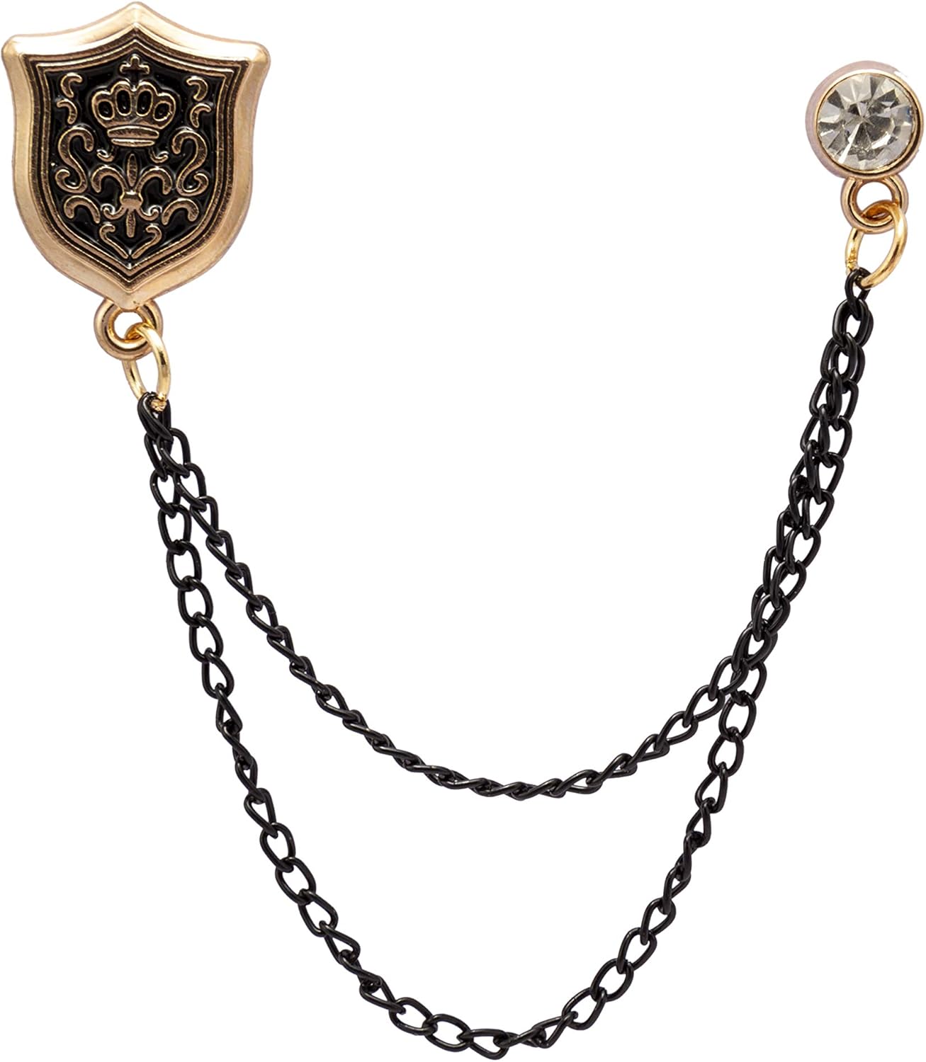 Lapel Pins Santa Tree Wreath Brooch Tassels Chain Christmas Badges