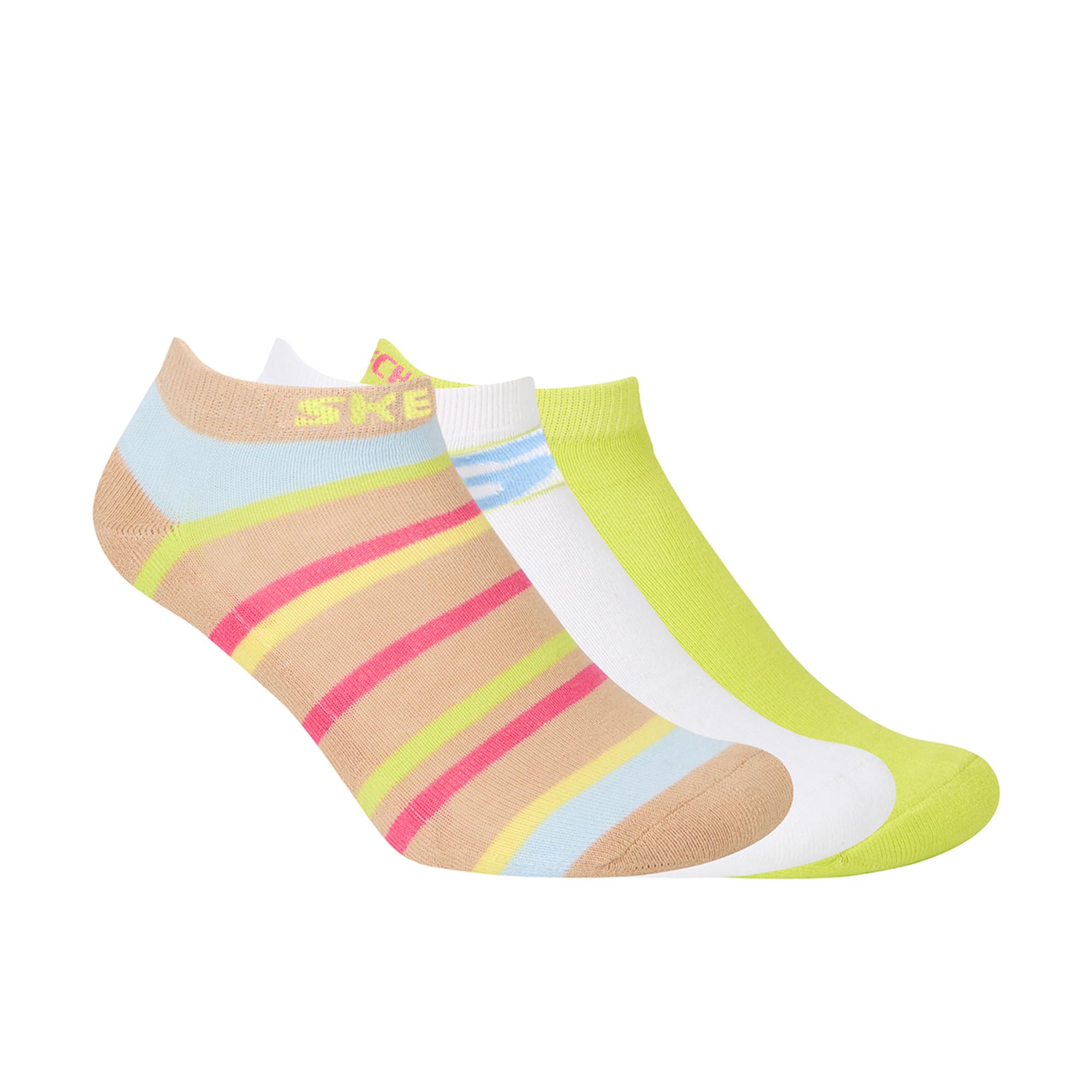 skechers Women 3PK MULTI HALF TERRY LOWCUT SOCKS-picture-16