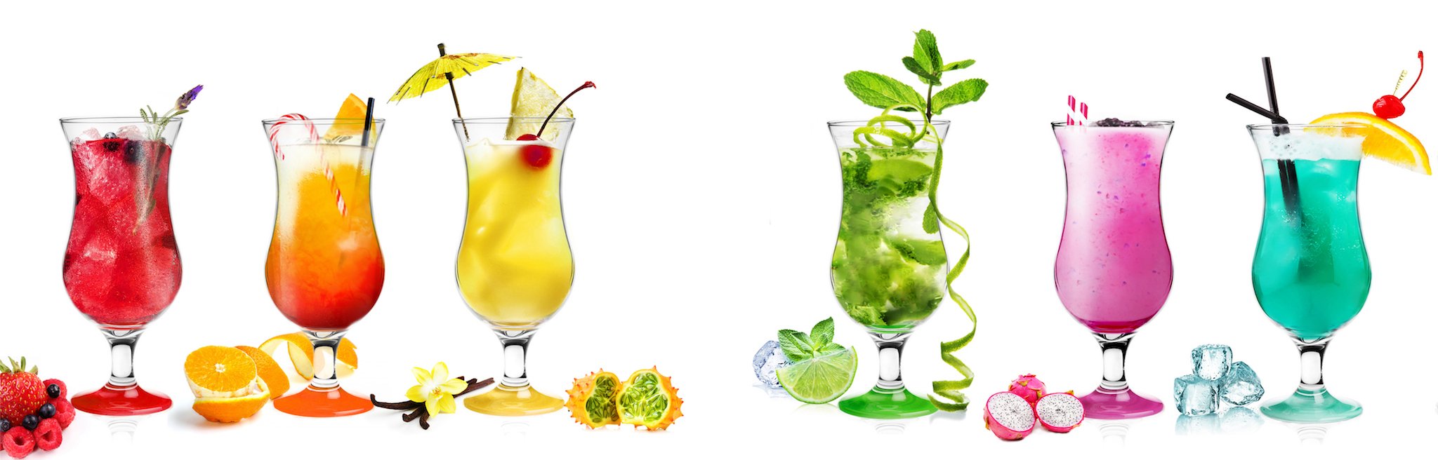 Sendez - Set di 6 bicchieri da cocktail Hurricane da 480 ml