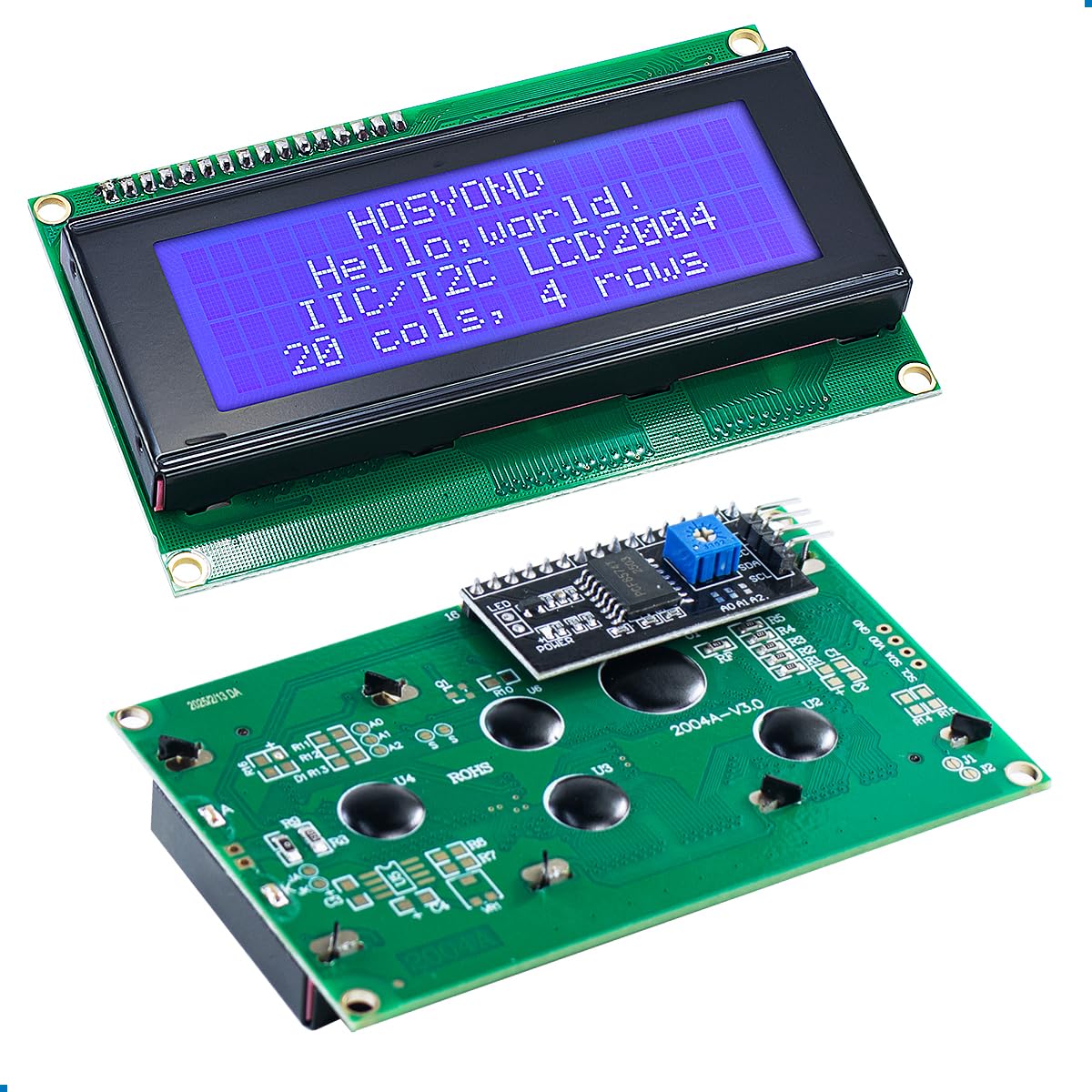Amazon.co.jp: Hosyond 3ピース IIC I2C 2004 LCDモジュール 20x04 LCD