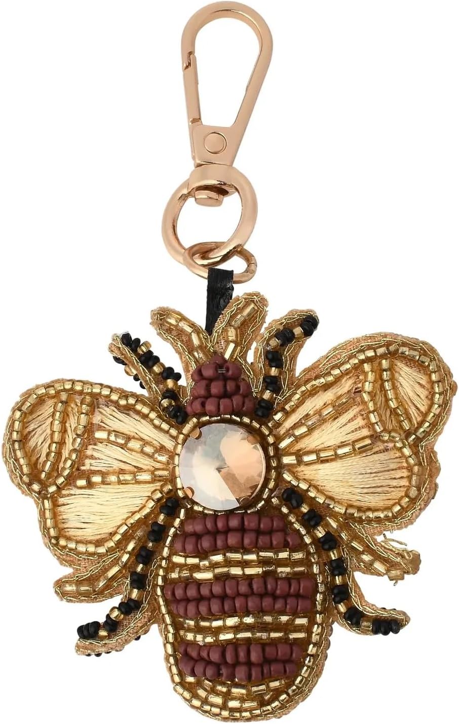 Bamboo Trading Beaded Bag Charm - 4-Inch Keychain Accessory image 4