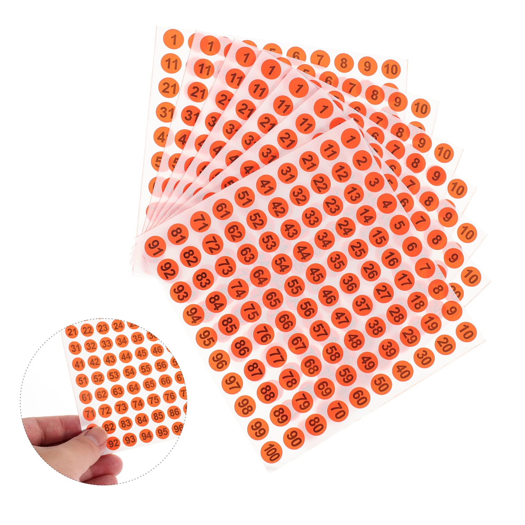 SHINEOFI 200pezzi Etichette Adesive Rotonde Numerate Per Organizzazione e Inventario Di Facile Applicazione e Rimozione Per Abbigliamento Scatole e Utensili
