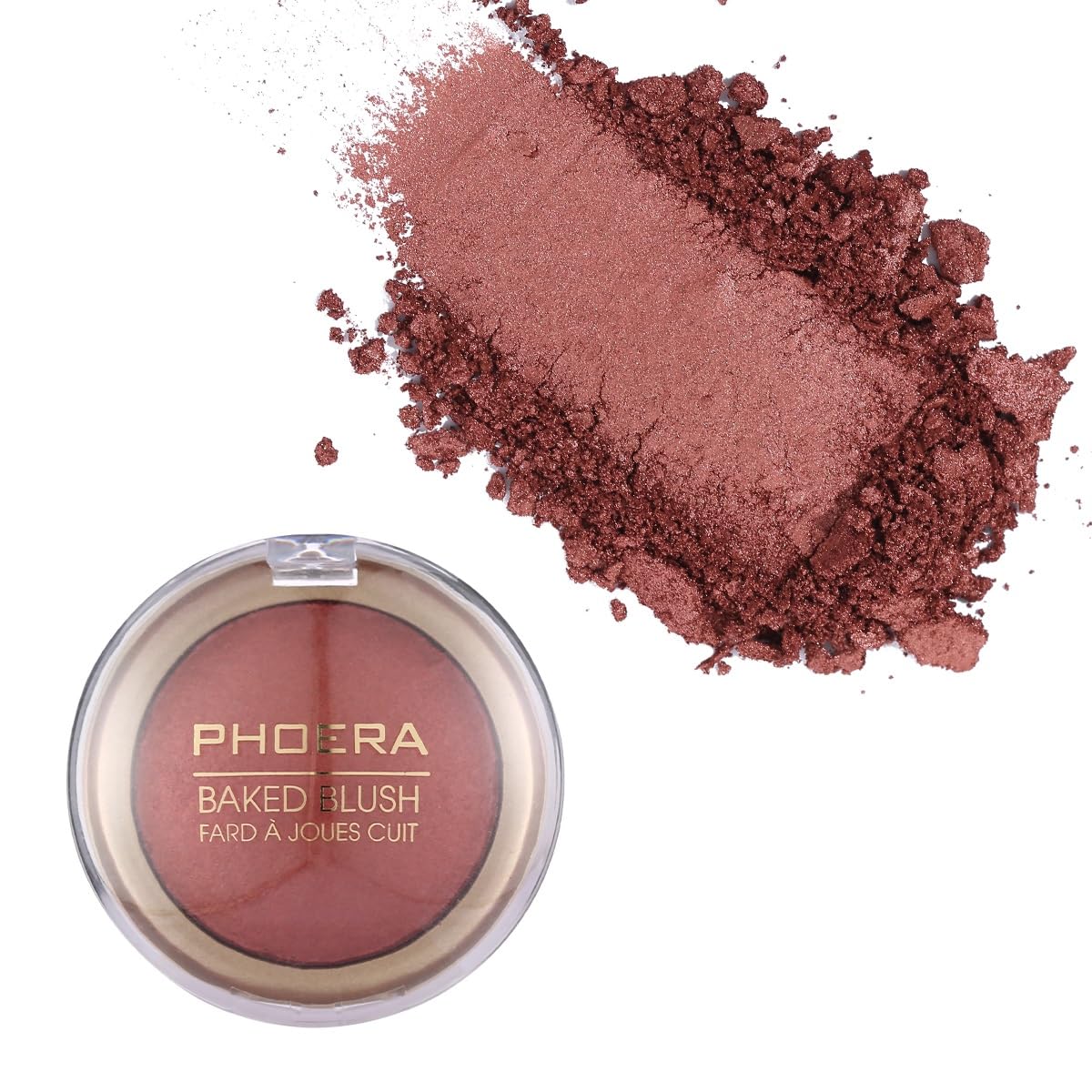 Phoera Baked Powder Blush, Richly Pigmented & Buildable