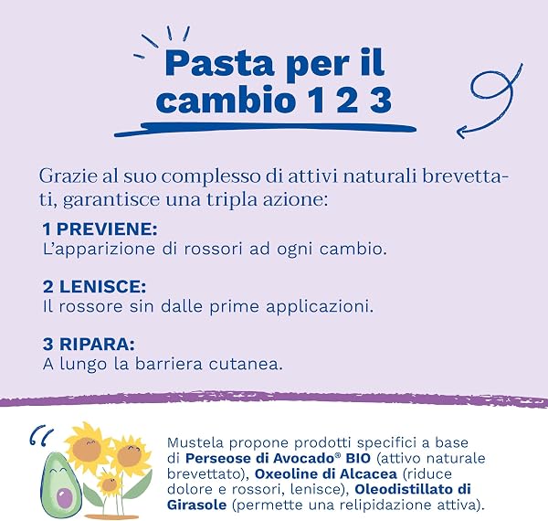 Mustela Pasta Cambio, Crema Pannolino con Perseose d'Avocado BIO, Uso Quotidiano Neonati e Bambini - Previene, Lenisce e Allevia gli Arrossamenti, 98% Ingredienti di Origine Naturale (150ml) - 4