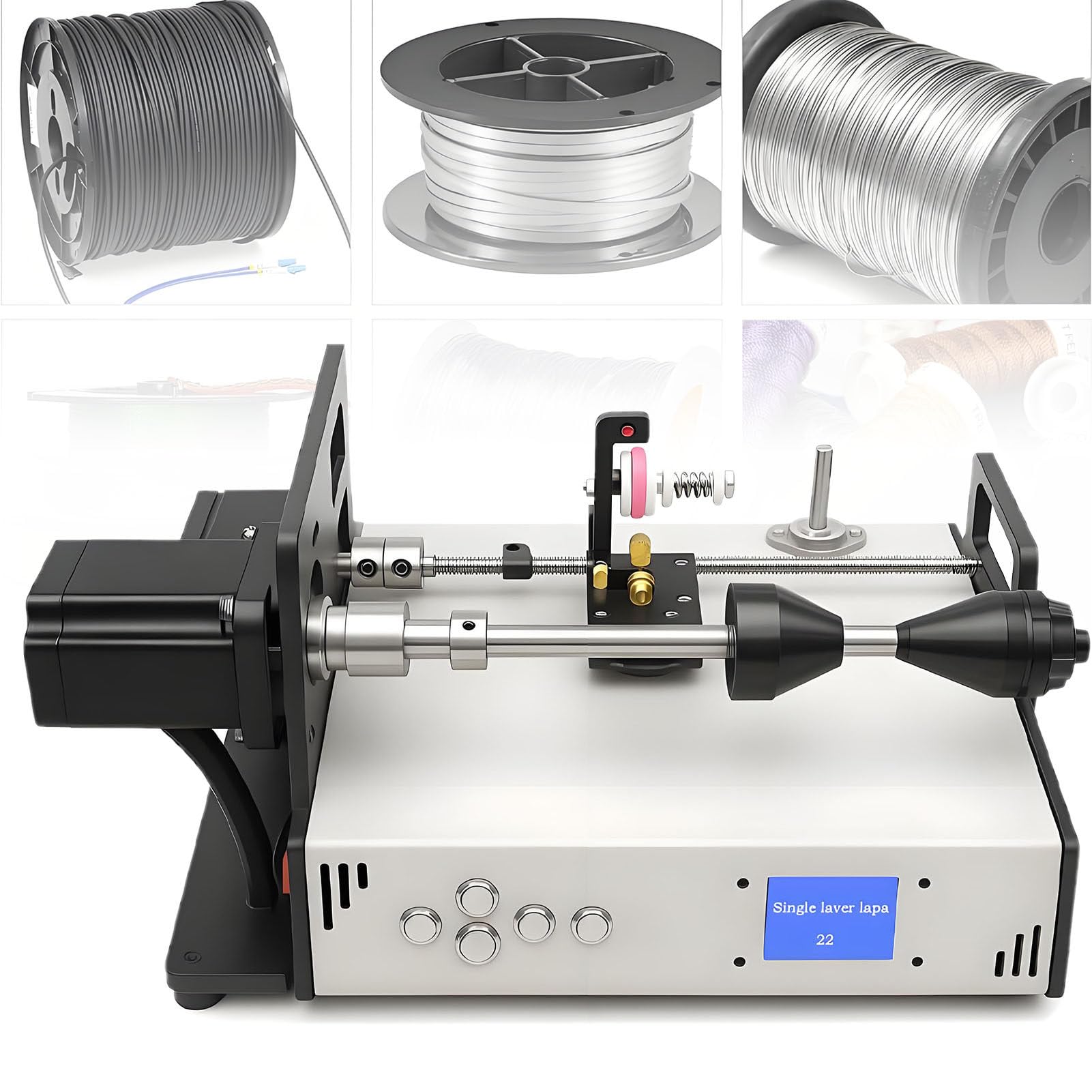 Bobinatrice automatica della bobina, motore a circuito chiuso di precisione da 0,01 mm, coppia 2,3 Nm, 120-900 giri/min per avvolgimento di precisione