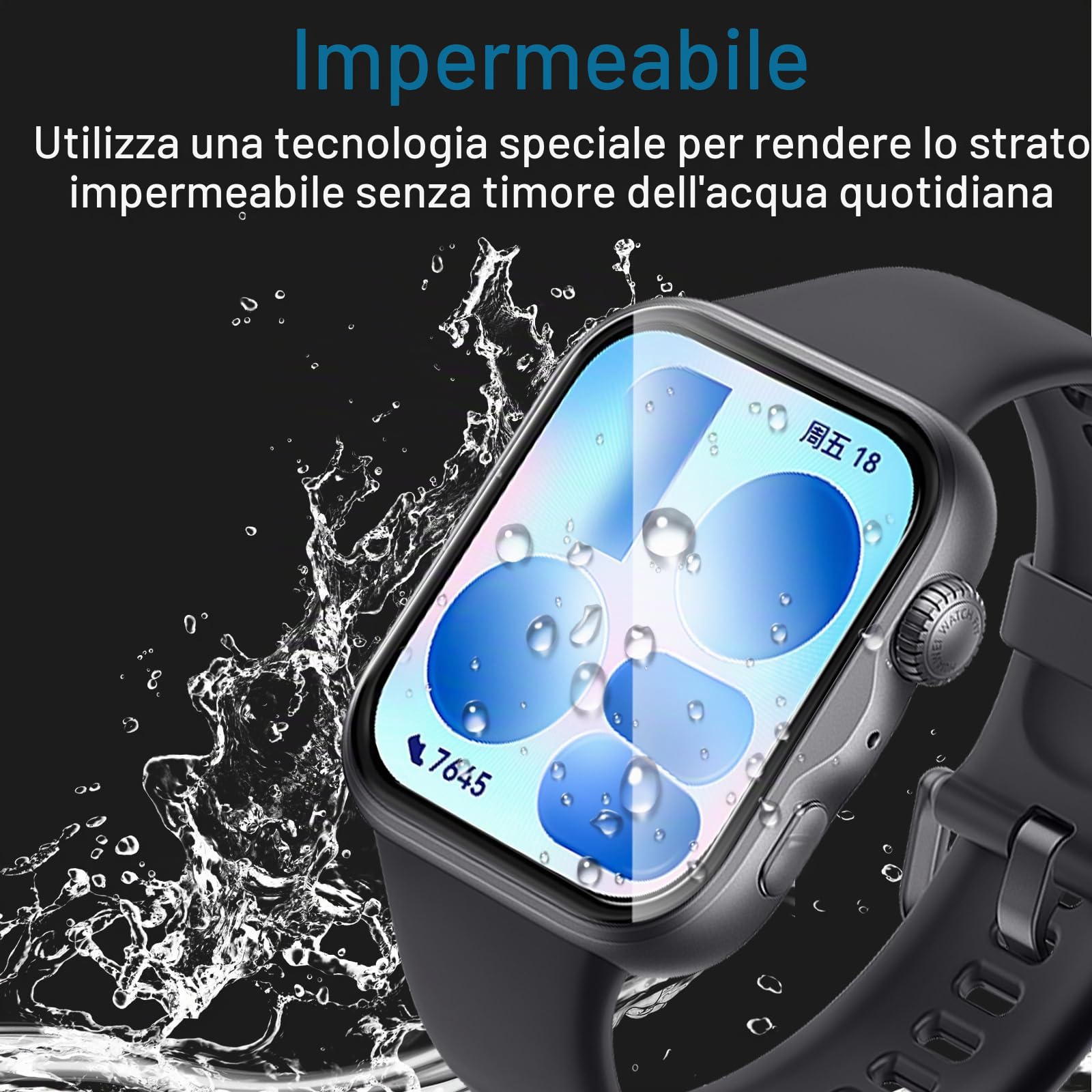 4 Pellicole TPU 9H Per Amazfit Bip 5 – Anti-bolla, Trasparenti 3D, Antigraffio E Oleorepellenti - 4
