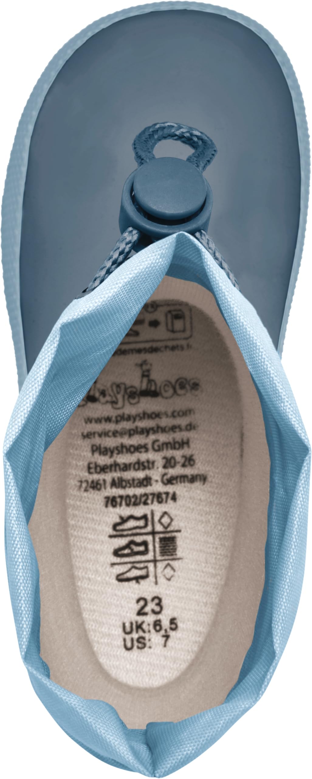 Playshoes Barfuß Regenstiefel, Stivali in Gomma Unisex-Bambini e Ragazzi