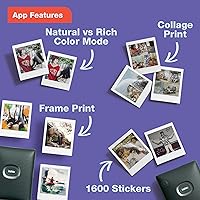 Vista 4 de Impresora para smartphone Fujifilm Instax Square Link - Blanco ceniza