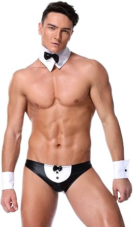 Mens Butler Waiter Halloween Cosplay Costume