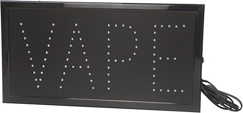 Miniatura 3 de FixtureDisplays® Vape LED Sign Store Window Hanging para la venta Publicidad comercial 15144