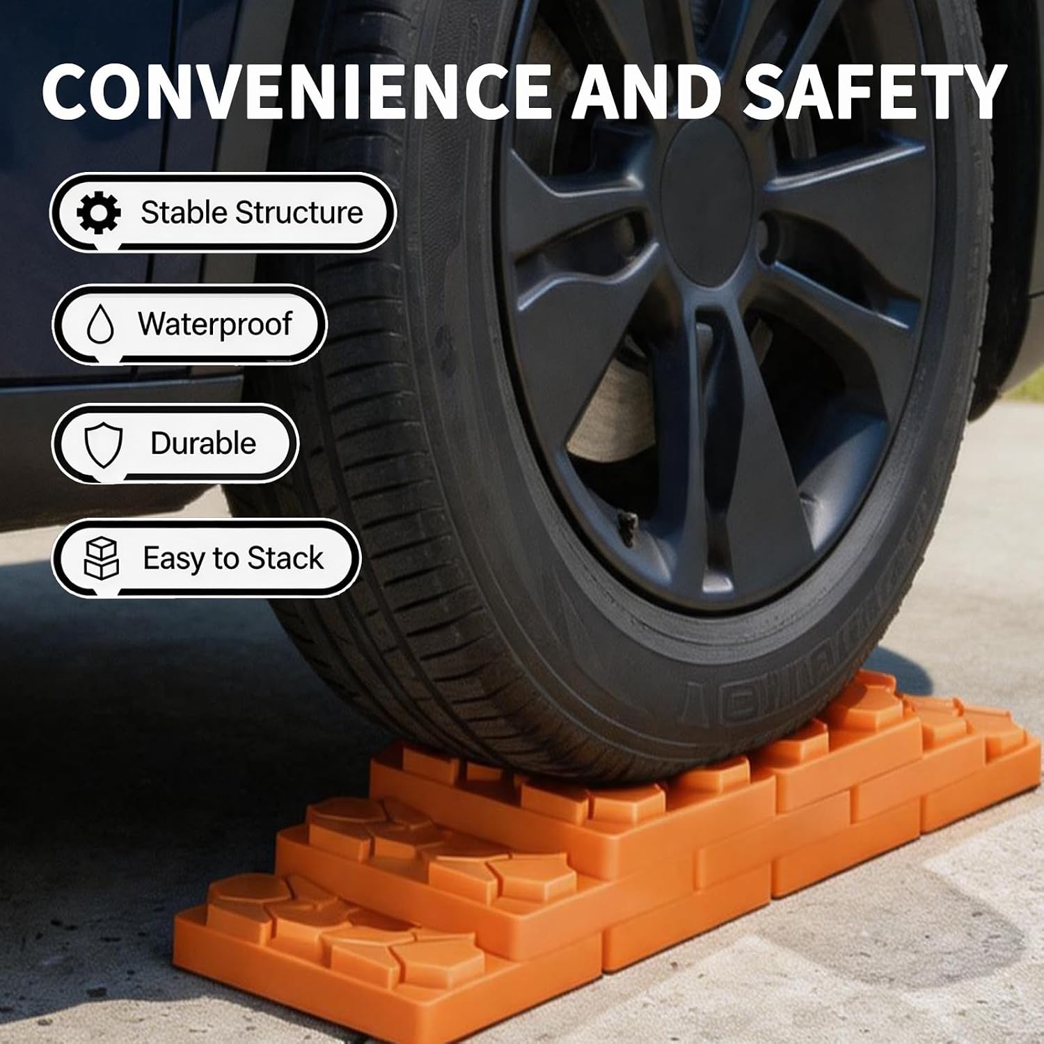 10 Pack Heavy Duty RV Leveling Blocks for Stabilizing
