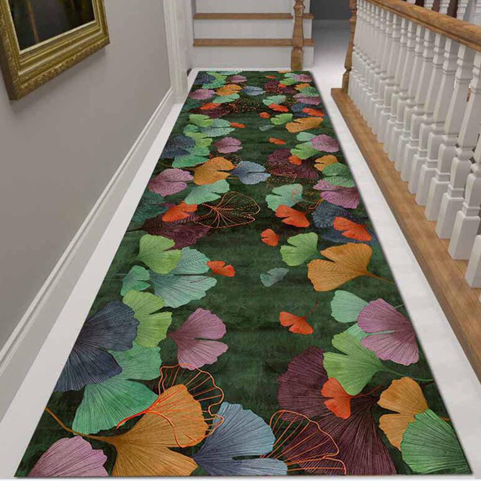 Alfombra de pasillo antideslizante y lavable para evitar resbalones en interiores