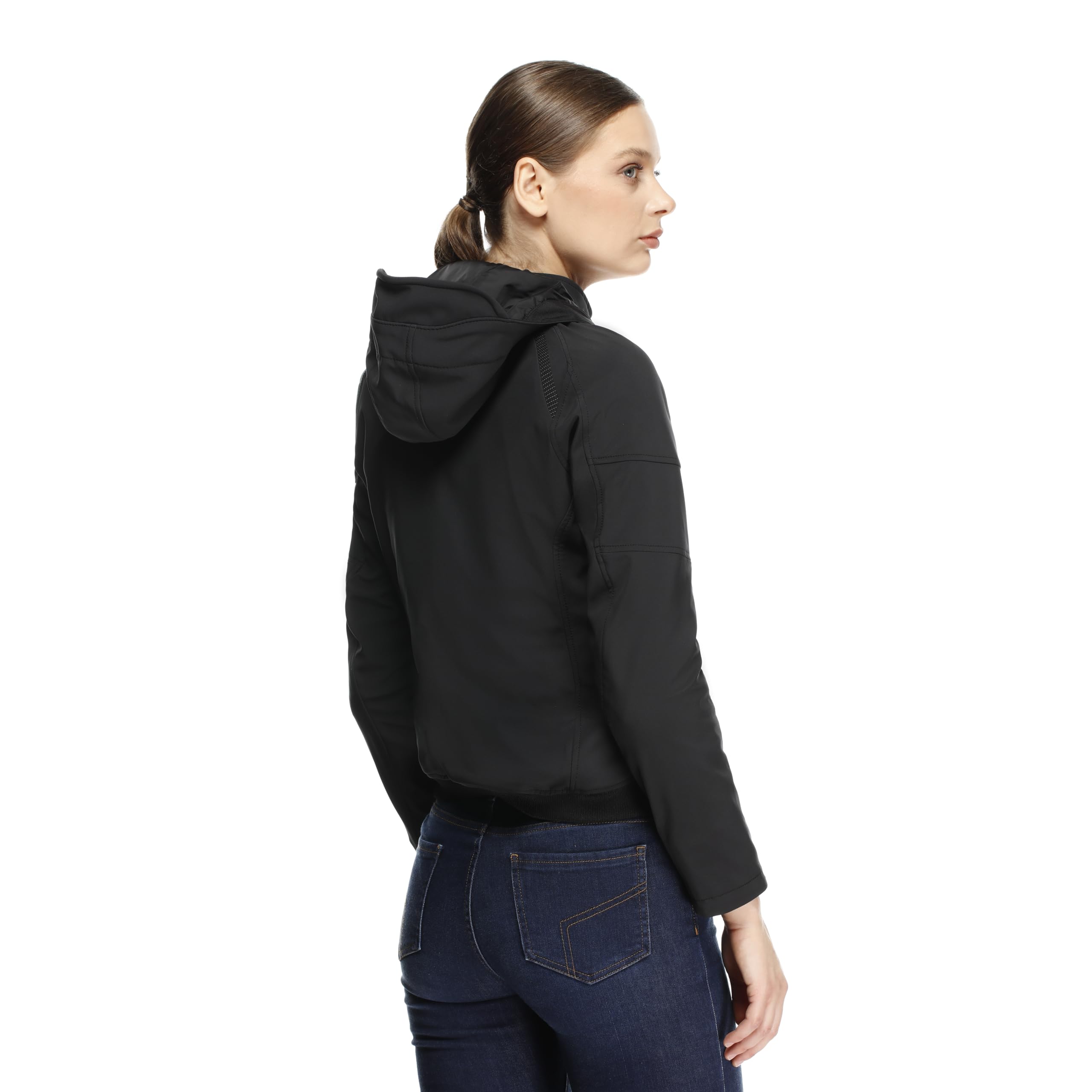 Dainese Chaqueta de Moto con Capucha de Tela para Mujer