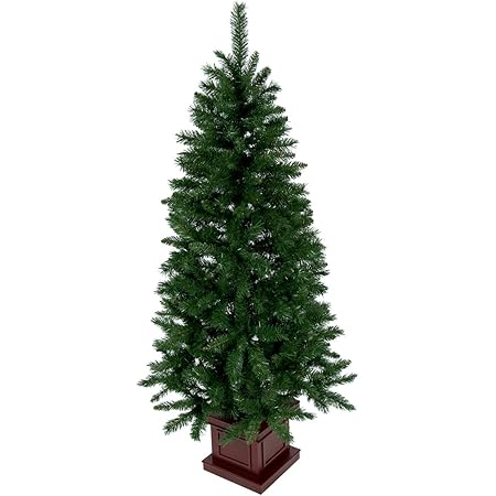 Amazon クリスマス屋 クリスマスツリー 180cm 木製ポットツリー スリム グリーン ツリーの木 ヌードツリー クリスマスツリー おもちゃ