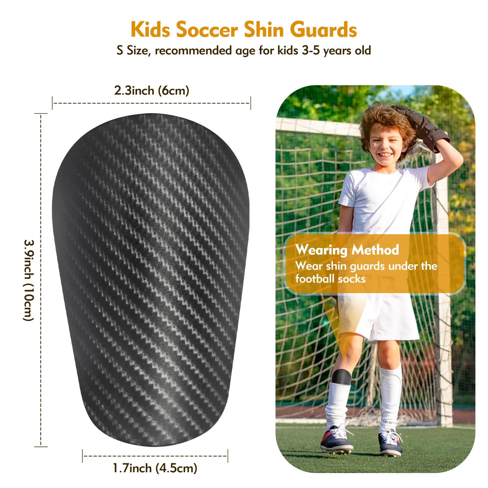 Mini Shin Guards Soccer - Extra Small Tiny Soccer Shin Guards 3-5 Toddler Shin Guards Kids for Boys Girls