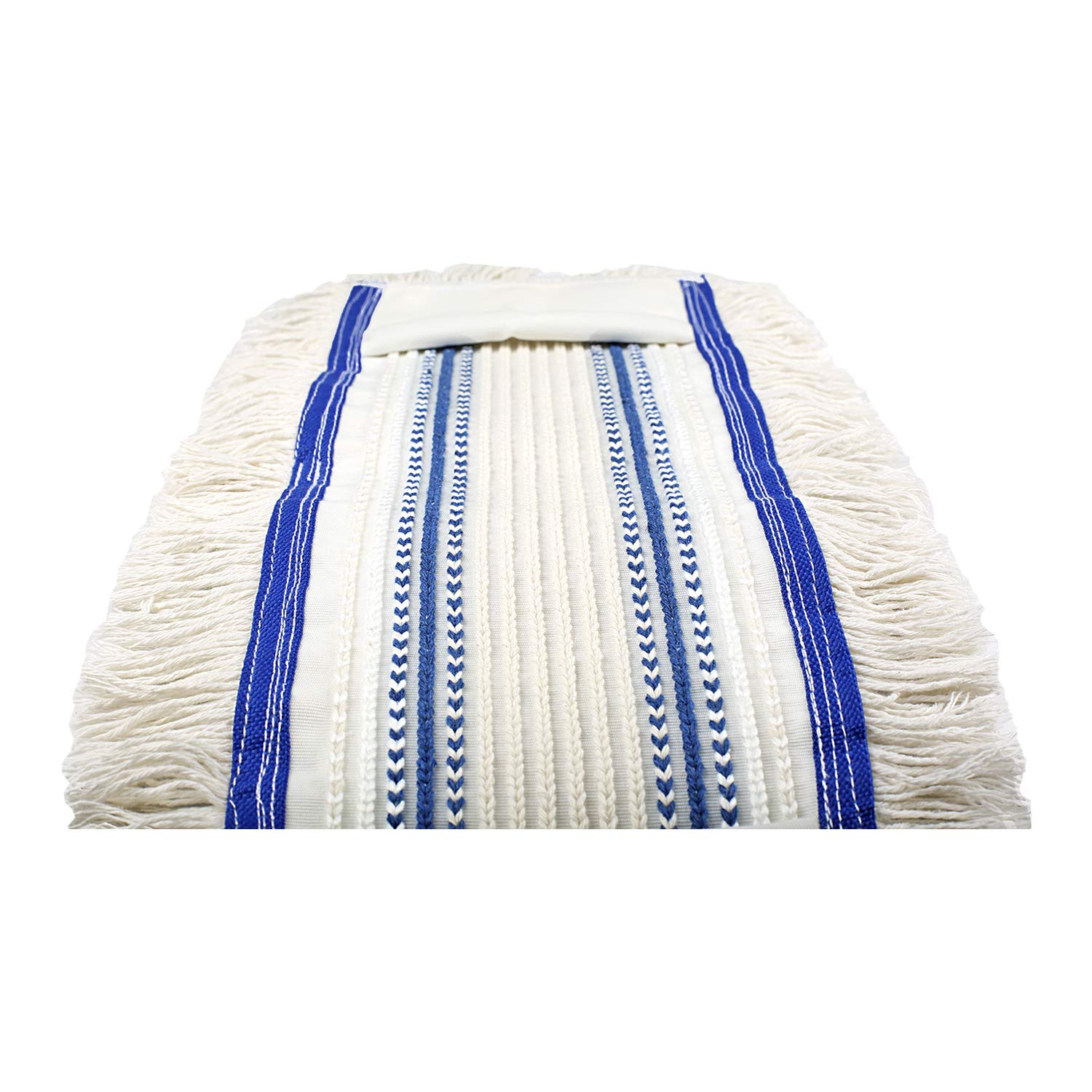 Baumwoll Wischmopp 50 cm mit Mikrofaser Ersatz für Mop Klapphalter - Wischmoppbezug , für Versiegelung Reinigung von Bodenbeläge wie Laminat, Dielen, Fliesen, Feudel, Bodenwischer Mop Ersatzbezug (10)