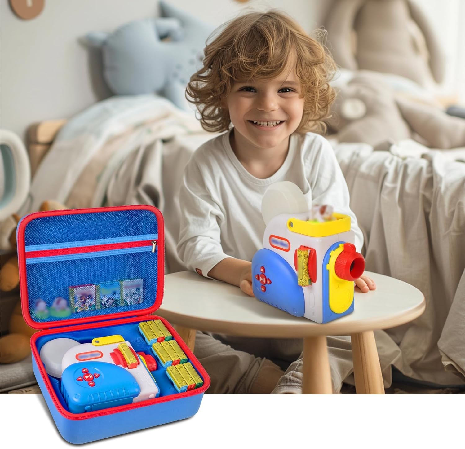 Case Compatible with Little Tikes for Story Dream Machine Books Starter Set + Purple Kids Instant Print Camera Case and 3 Rolls Instant Camera Refill Print Paper