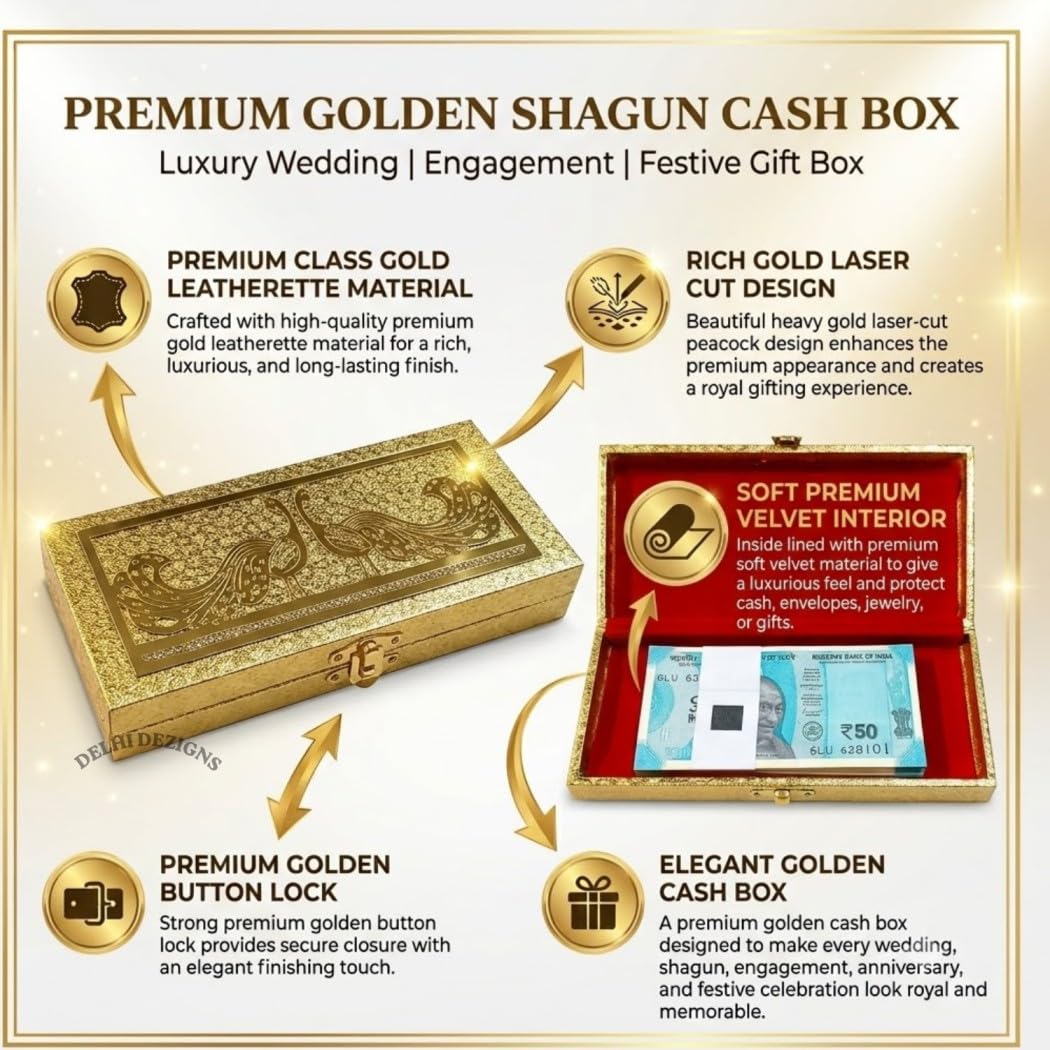 Designer Shagun Cash Box - Luxury Gifting Box -2