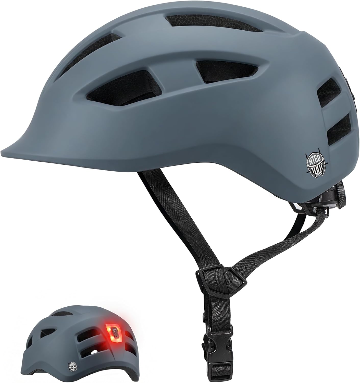 Bike Helmet Adult Men/Women/Youth-USB Rechargeable Rear Light Electric Scooter Helmet with CPSC/ASTM Certified Adjustable Lightweight Design for Road Trail Urban&Recreational Riding