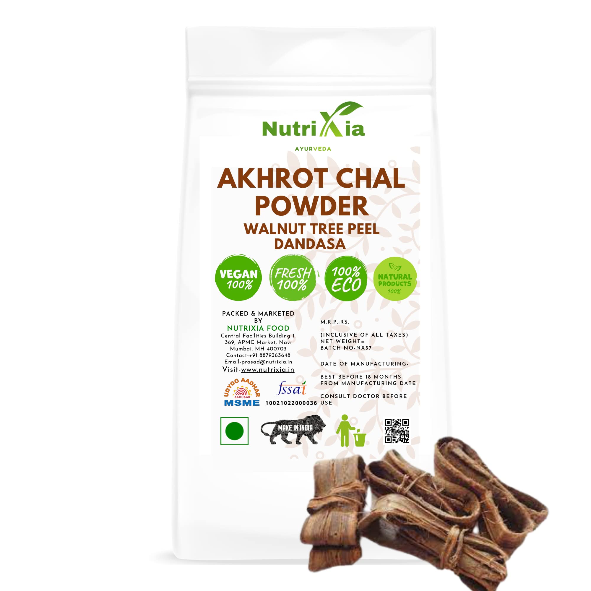 Purna Tattva Dandasa Powder-Walnut Tree Peel-Akhrot Chhal Powder 100 Gm (B09V5KFF8R) Amazon Price History, Amazon Price Tracker