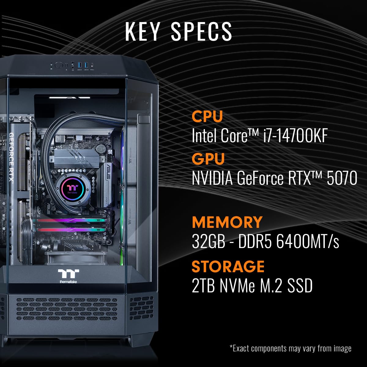 Amazon.com: Thermaltake LCGS Reactor i1470 Gaming Desktop (Intel