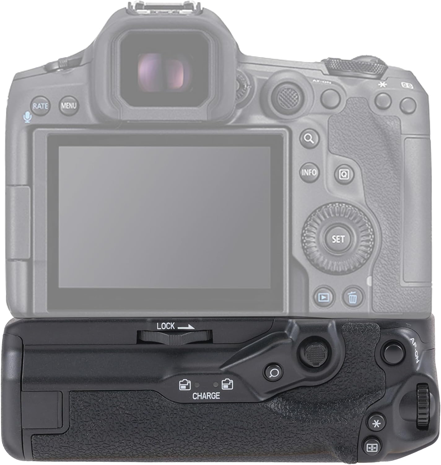 Hersmay R5II / R6III Battery Grip for Canon EOS R5 Mark II, R6 Mark III, R5, R5C,R6,R6II, R6III DSLR Camera, Replace for Canon BG-R20 Battery Holder for Up to Two LP-E6 LP-E6NH LP-E6N Batteries