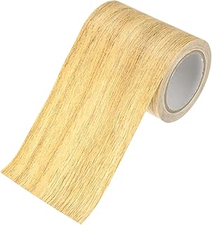 1-Roll Wood Grain Repair Tape, 2.24in x 15ft Textured Realistic Self-Adhesive Wood Floor Tape Contact Paper for Furniture/Floors/Home [Golden Camel Oak]