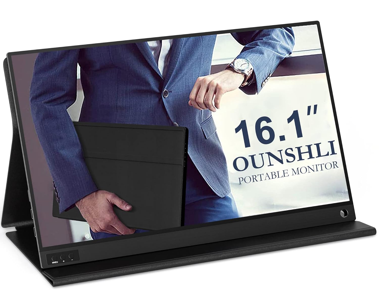 Portable Monitor for Laptop 16 1 Inch Full HD 1080P Dual Computer Monitor USB C HDMI with Speakers