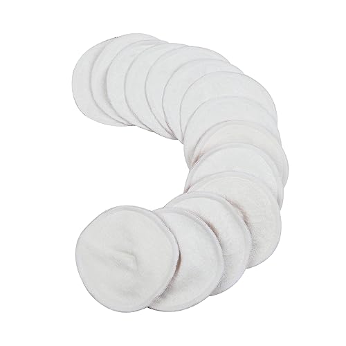 Miniatura 20 de wegreeco Almohadillas para lactancia materna (paquete de 14) + bolsa de lavandería y bolsa de almacenamiento de viaje, opción de 4.7 pulgadas, Pasta