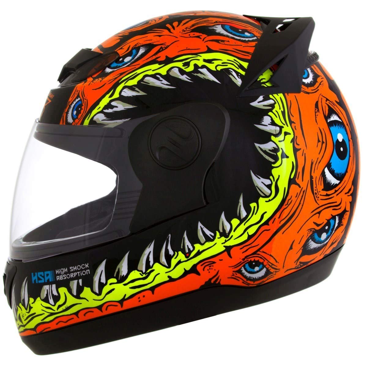 CAPACETE FECHADO PRO TORK EVOLUTION 788 G6 JAWS LARANJA TAM. 56