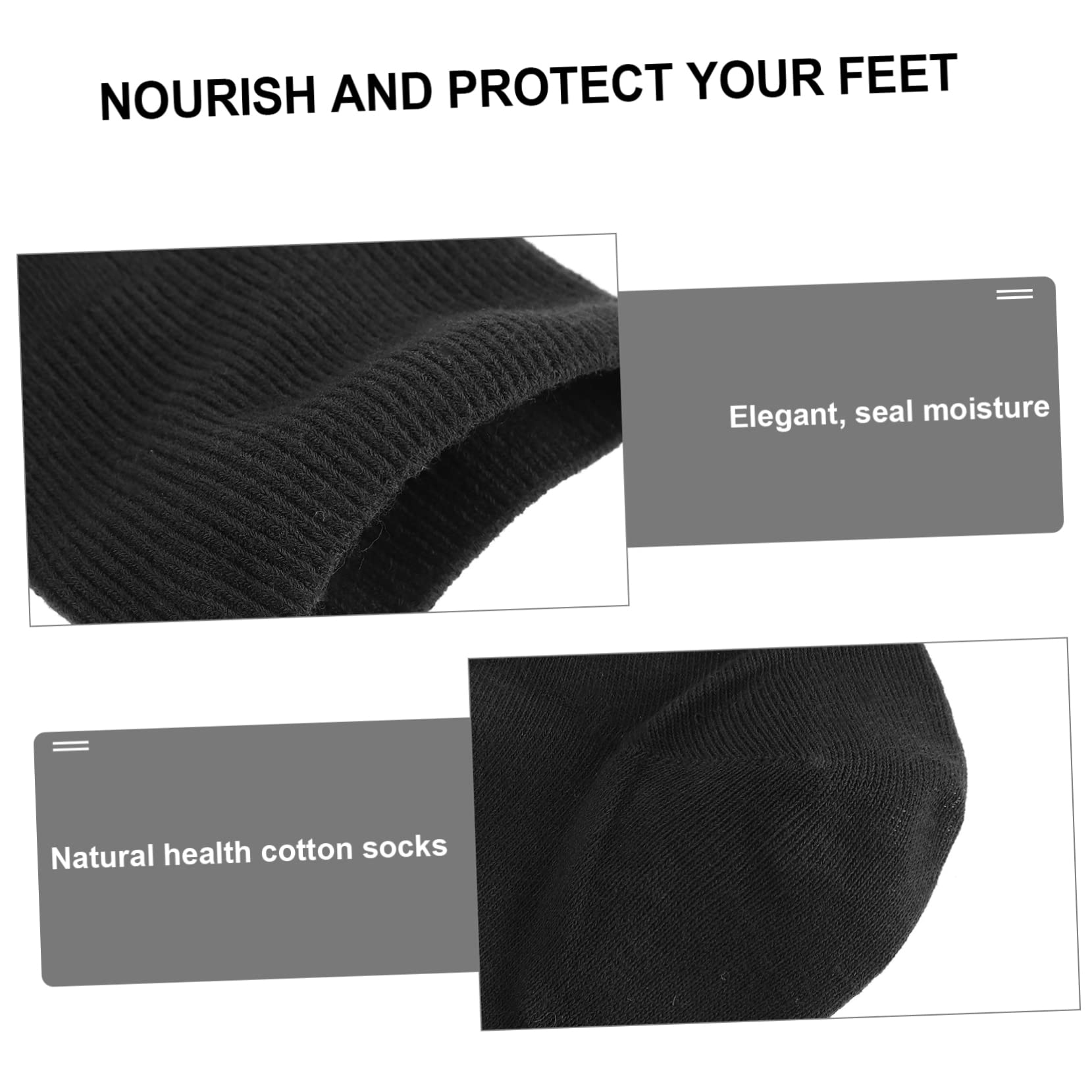 MERRYHAPY 3sets Moisturizing Booties for Men Deep Repair Socks for Dry Rough Skin Feet Treatment Socks Natural Cotton 2pcs*3