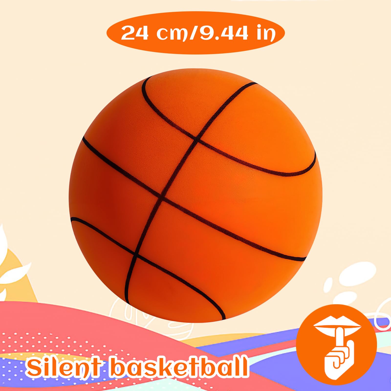 Palla Gommapiuma Silenziosa da Allenamento 24cm